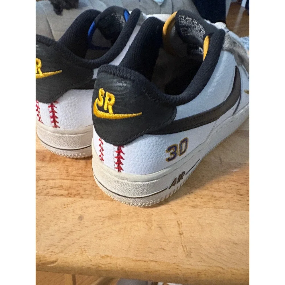 Nike Air Force 1 Low Swingman Ken Griffey Jr Sr White Black DJ5192-100 Kids